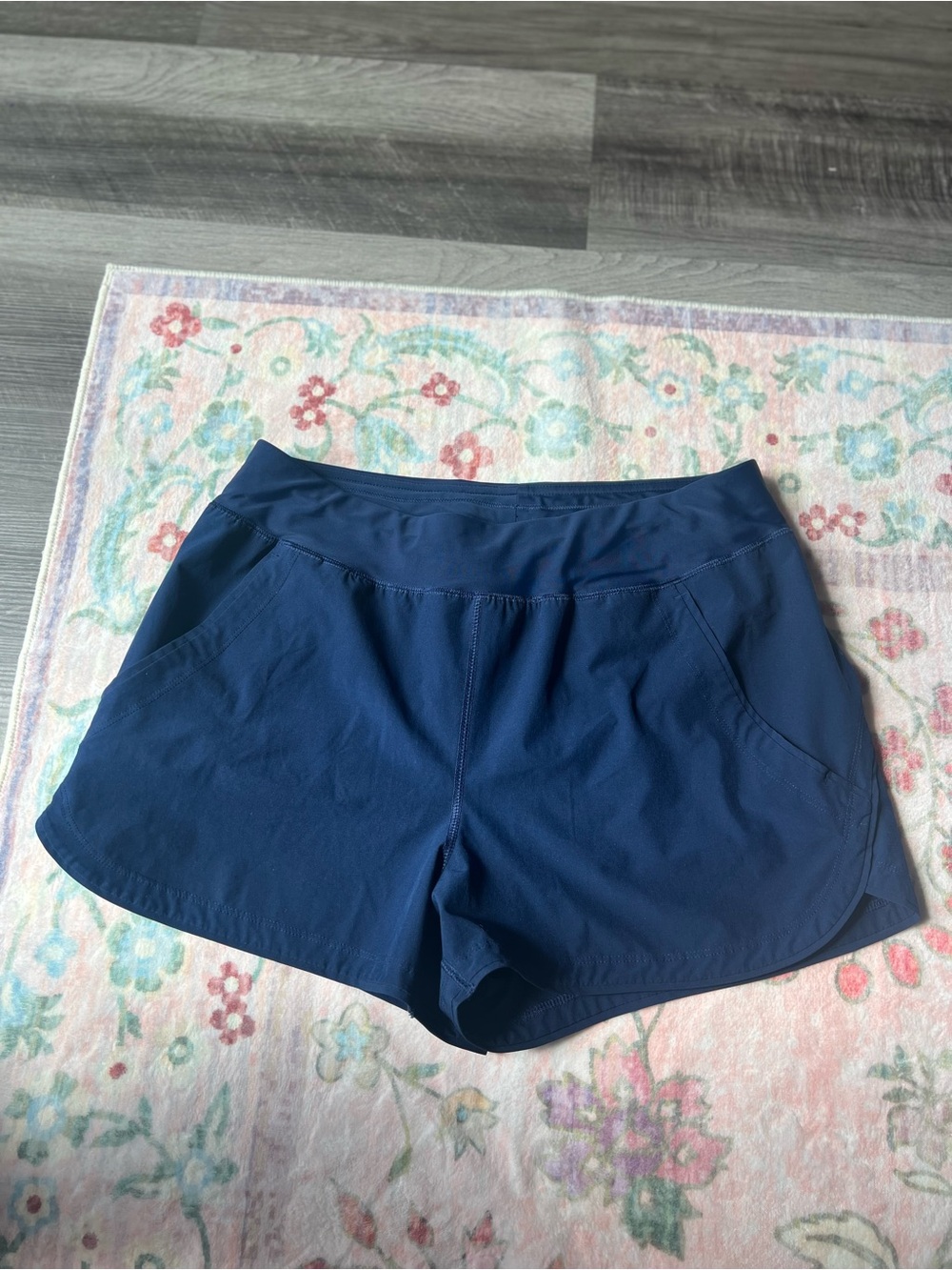 Lands' End Dark Navy Athletic Shorts